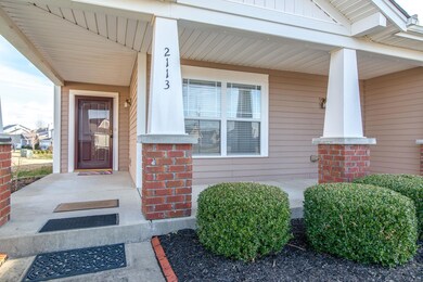 Great covered front porch area