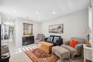 Living Room with Builder Upgrade of Additional Lights