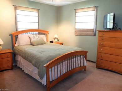 Master bedroom has direct access to the full bath.