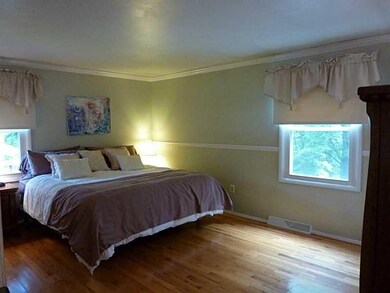 Master Bedroom. Large master bedroom with hardwood