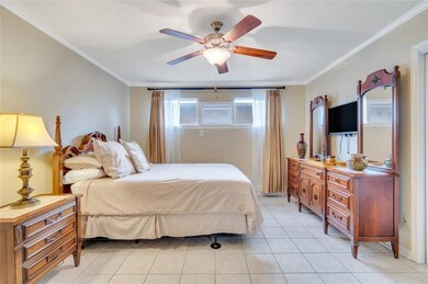 Spacious bedroom with plenty of storage
