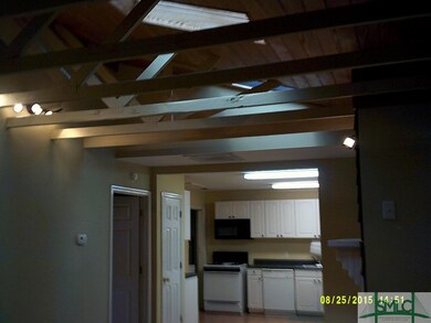 When you enter you will notice the exposed rafters