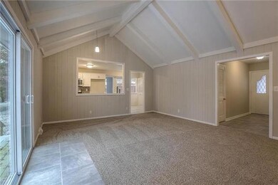 Fantastic living room with vaulted ceilings.