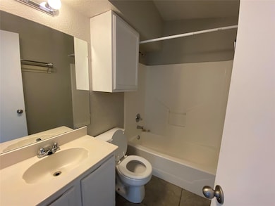 This is a view of the bathroom. Notice the tub/sho