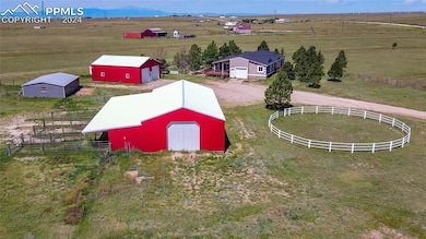 Aerial view with a rural view