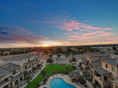 Aerial 1 looking west at sunset