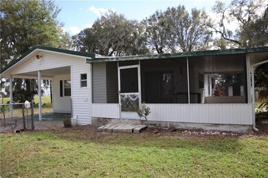 Enclosed porch area.