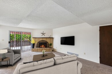 Family room virtually staged