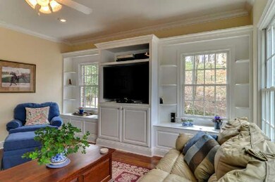 Built-in cabinetry in den