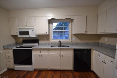 Kitchen with granite counters