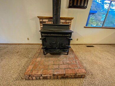 Wood Stove in Living Room