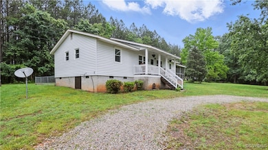 Single story home featuring a porch, crawl space,