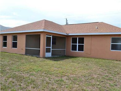 Exterior Back. Large back yard and backs up to can