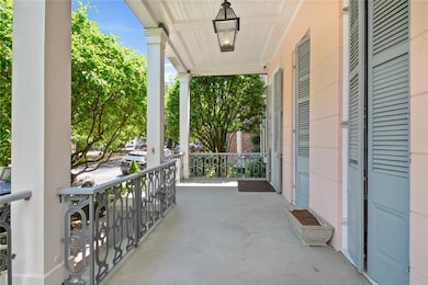 Main house:  Inviting front porch.