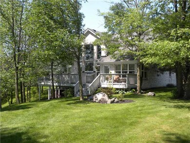 Exterior Back. Huge Deck to enjoy large, private backyard!