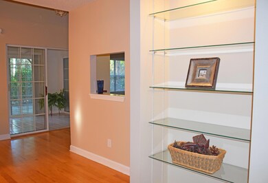 Attractive glass shelves