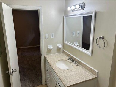 vanity in full bath