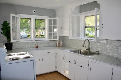 Completely remodeled kitchen.