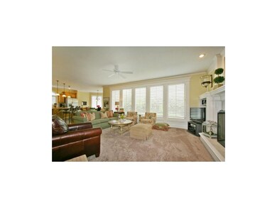 Great room flows into kitchen