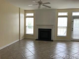 Great room with tile floor