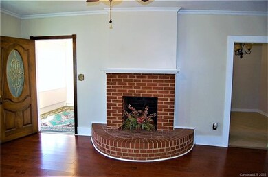 Brick fireplace and hearth (fireplace is not opera