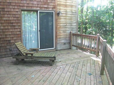 Patio/Deck. Back deck with French doors to the bright living room. Leave the doors wide open to bring the out doors in!