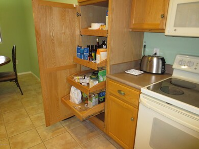 Cabinet pull-outs in kitchen