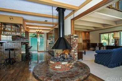Fireplace between Living room, Dining room & Kitch