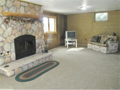 Lower Level Family room with beautiful wood burnin