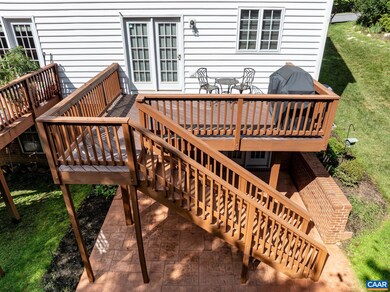 Deck overlooking woods