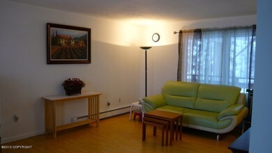 Living room with laminate flooring
