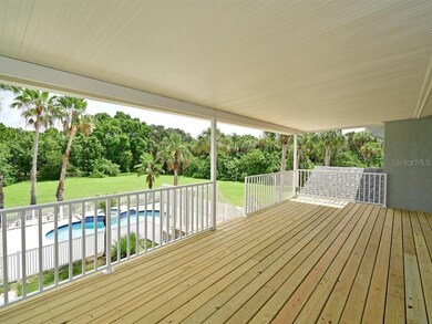300 SqFt covered porch accessible via the bonus ro