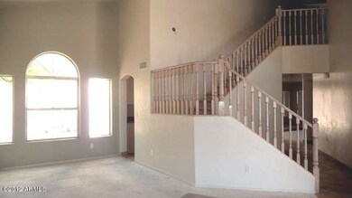 Living room staircase