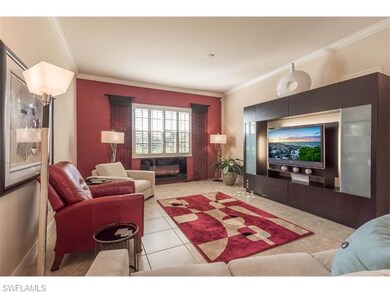 This living room features an entertainment center 