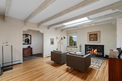 First of many gathering spaces, all with different characters...this is for contemplative chats, or a good 