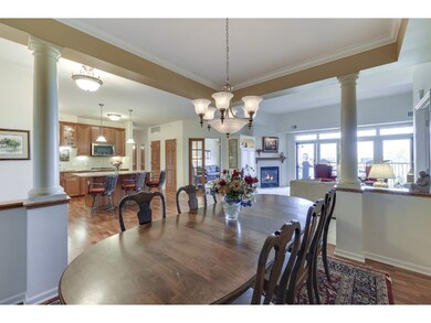 Great openness from dining to kitchen to living an