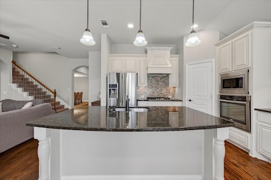 Kitchen with granite countertops