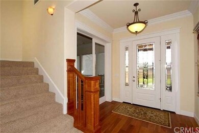 Spacious foyer with office to the left.  Cherry wo