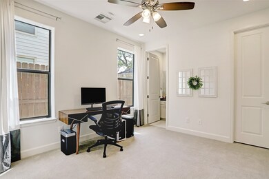 This extra room is carpeted and has access to the