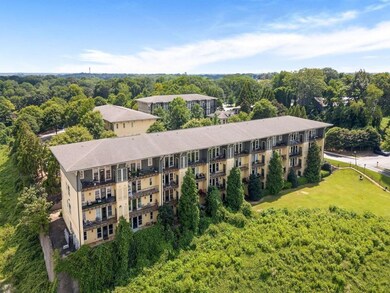 Aerial view of apartment complex
