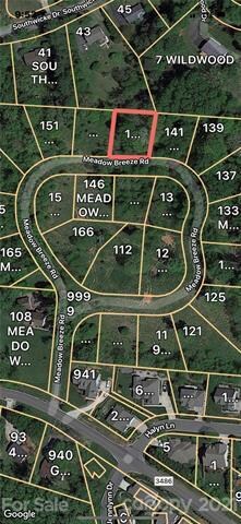 Great location! Lot outlined in red.
