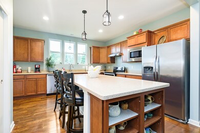 Huge kitchen center island.