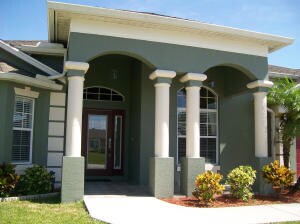 covered front entry