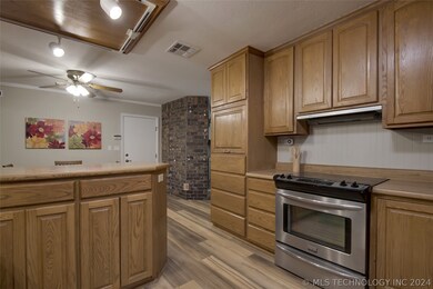 Stainless steel stove/oven.