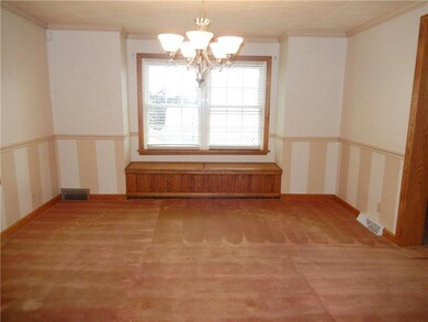 Traditional dining room will hold a large group fo