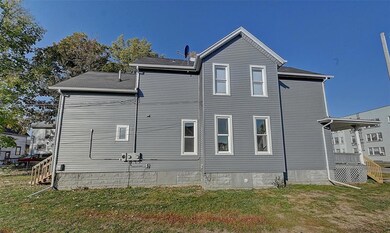 Side view of property