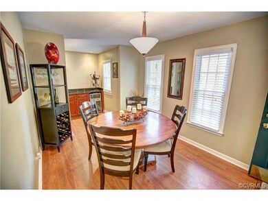 Dining room - Newer Pergo hardwood flooring