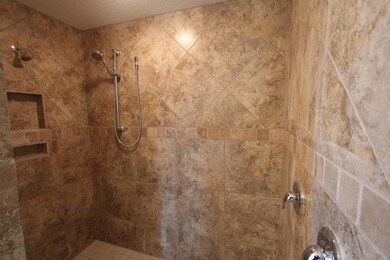 Tile walk-in shower