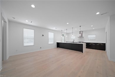 Kitchen and living room