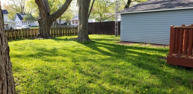 Spacious fenced back yard!